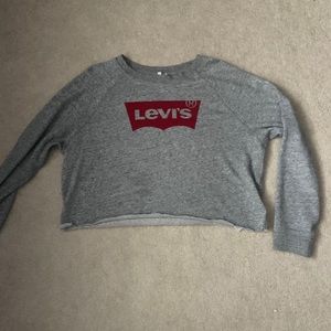 Levi’s cropped crew neck sweater